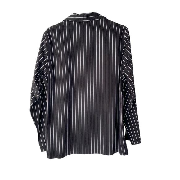 Hart Schaffer Marx Sleepwear Black Pin Stripe Mens Pajama Set NWTs size small - Picture 5 of 12